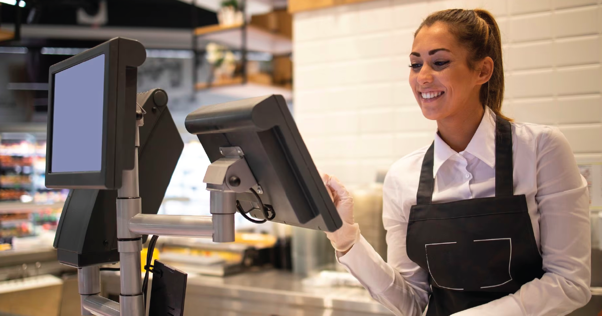 employee working in a retail setting